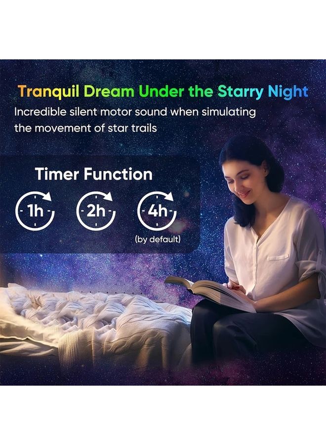 White Starry Sky Galaxy Projector Aurora Light Show Filmstrip For Bedroom Party - Image 5