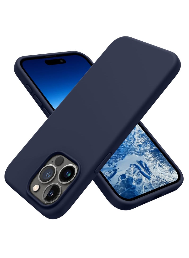 BORTONY iPhone 15 Pro Case Liquid Silicone 3 Layers Full Covered Soft Gel Rubber iPhone 15 Pro Cover Slim Phone Case with Anti-Scratch Microfiber Lining for Apple iPhone 15 Pro 6.1 Inch - Image 1