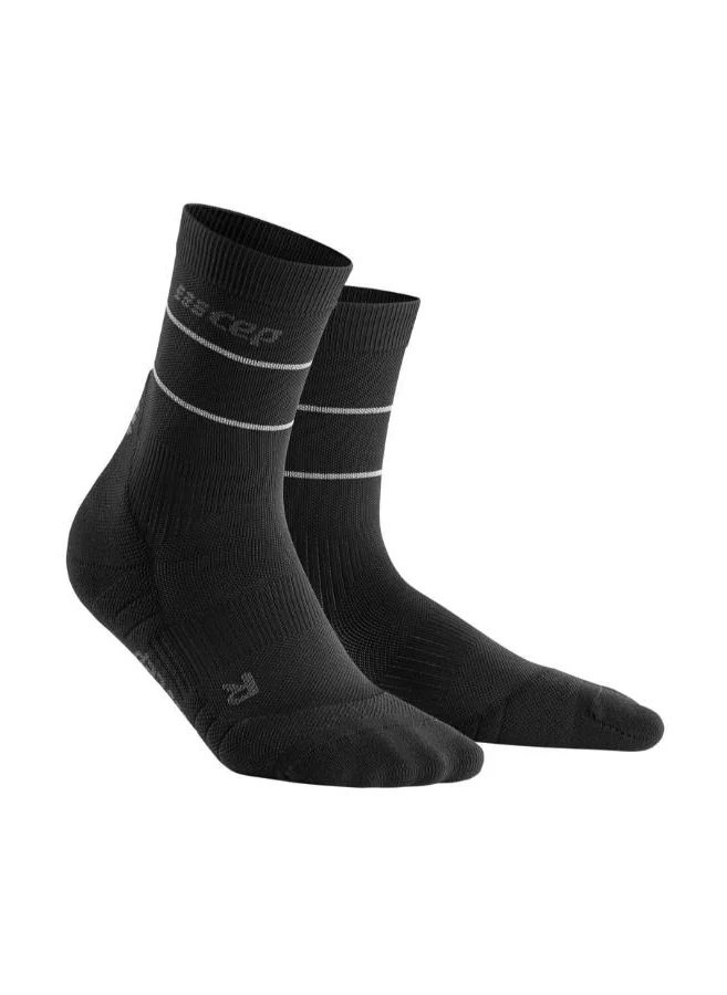 CEP CEP - Reflective Compression Socks Mid Cut Black Men