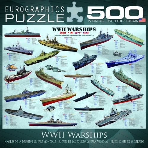 eurographics ألغاز السفن الحربية في الحرب العالمية الثانية، 500 قطعة - Image 4