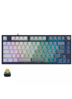 GK75 RGB Gaming 8K Optical Keyboard - Glacier Yellow Switch Hot Swappable - 8000Hz Polling Rate (English & Arabic)