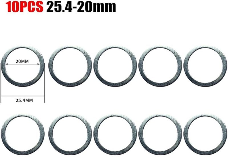 Circular Saw Blade Adapter Ring Kit 25 4 To 20mm Size Converter Metal Silver - Image 3