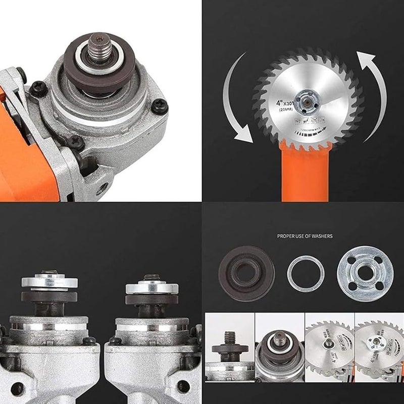 Circular Saw Blade Adapter Ring Kit 25 4 To 20mm Size Converter Metal Silver - Image 4