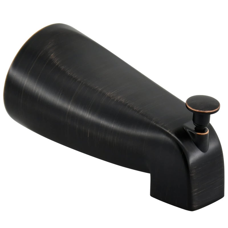 Tearel Slip Fit Tub Spout with Pull-Up Diverter for 1/2 inch Copper Tube, Oil-Rubbed Bronze - Image 1
