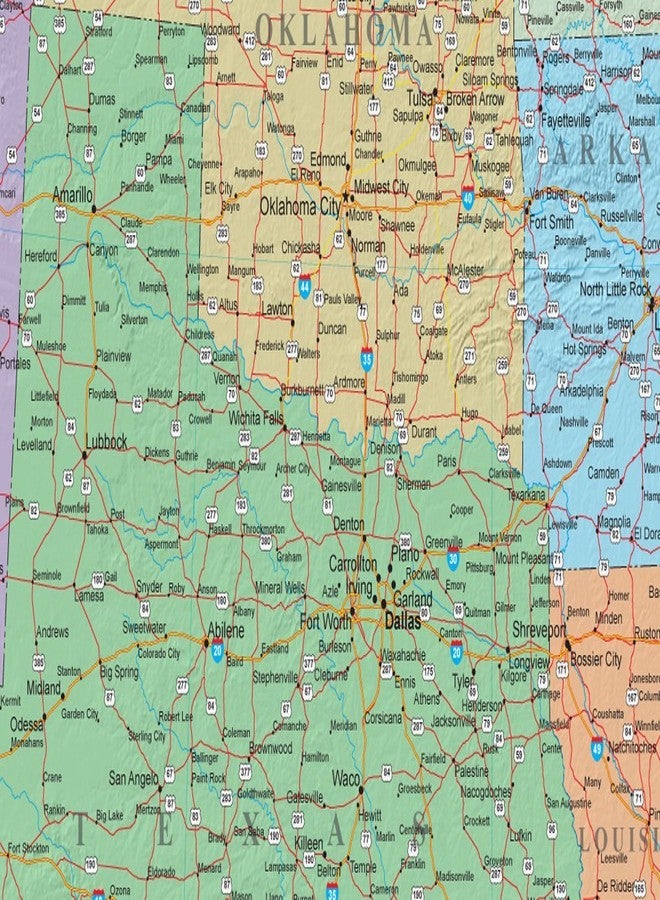 Swiftmaps 24x36 United States, USA US Decorator Wall Map Poster Mural Laminated - Image 2