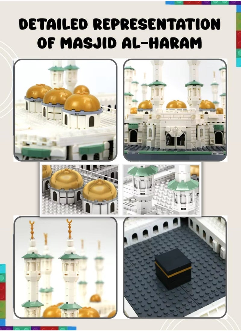 wange Masjid al-Haram Building Blocks Set - 2291 Pcs The Great Mosque of Mecca Islamic Muslim Educational Block Toys Gift for Kids  - Image 3