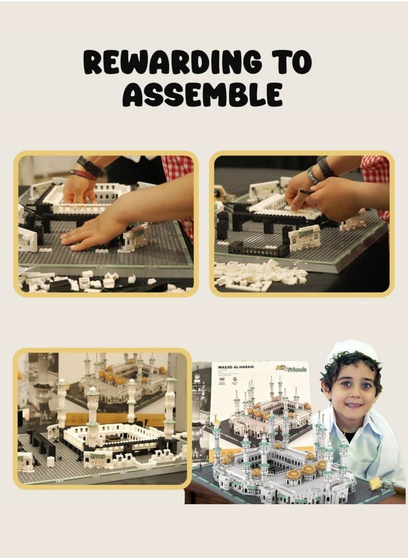 wange Masjid al-Haram Building Blocks Set - 2291 Pcs The Great Mosque of Mecca Islamic Muslim Educational Block Toys Gift for Kids  - Image 4