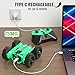 MaxTronic Remote Control Car Rechargeable RC Cars Remote Controller 20kmh Double Sided 360 Rotation Stunt Stunt Crawler with LED Lights for Boys Girls Aged 314 - Image 4