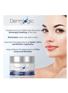 Dermlogic Vitamin K Cream- Moisturizing Bruise Healing Formula. Dark Spot Corrector for Bruising, Spider Veins & Broken Capillaries. Reduces Under Eye Dark Circles, Fine Lines, Puffiness, & Wrinkles with Arnica  - Image 2