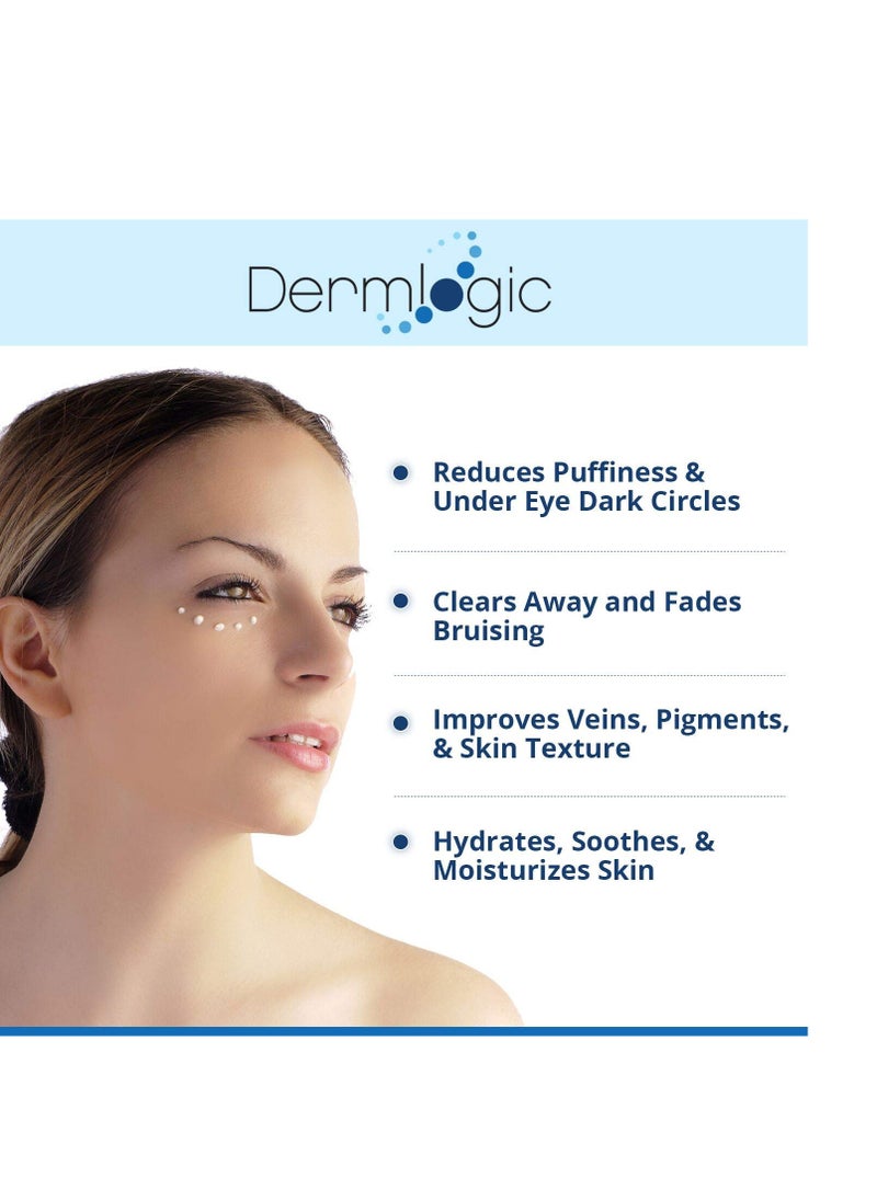 Dermlogic Vitamin K Cream- Moisturizing Bruise Healing Formula. Dark Spot Corrector for Bruising, Spider Veins & Broken Capillaries. Reduces Under Eye Dark Circles, Fine Lines, Puffiness, & Wrinkles with Arnica  - Image 3