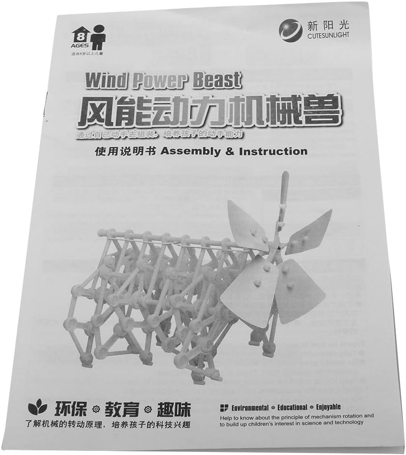 klarako Wind Power Walking Strandbeest DIY Assembly Model Buliding Kits Educational - Image 2