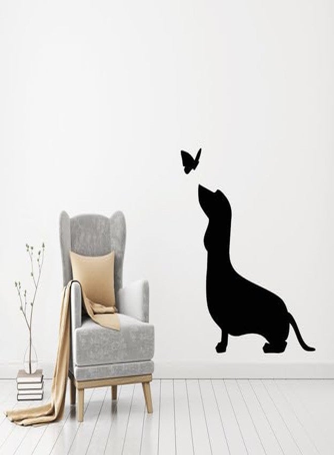 SnappySticker Grooming Logo Dog Dachshund Vinyl Wall Art Decal Stickers Kitchen Décor, Size: 33 X 45