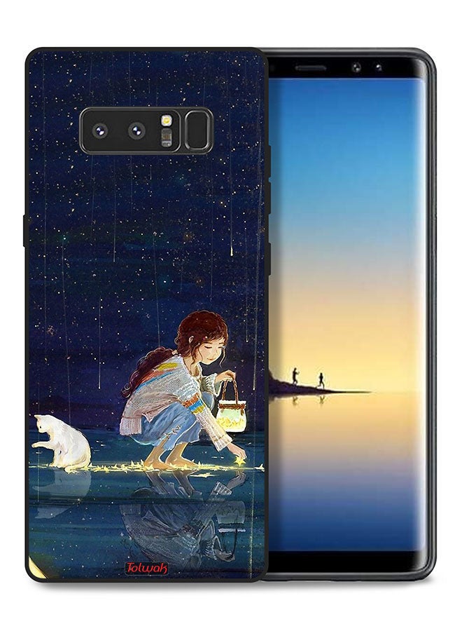 Tolwak Samsung Galaxy Note 8 Protective Case Cover Collecting Stars Art - Image 1