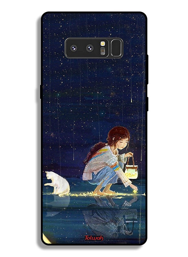 Tolwak Samsung Galaxy Note 8 Protective Case Cover Collecting Stars Art - Image 2