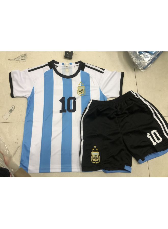 22-23b Argentina Home No. 10 (3 Stars) Football Jersey - Image 1