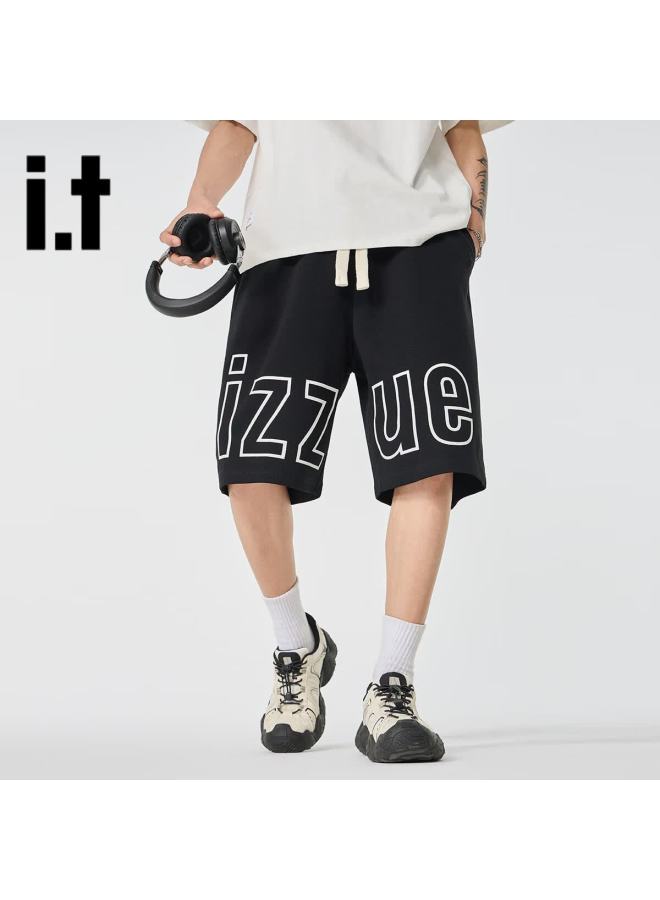 Izzue Men's Summer Casual American Style Skin-friendly Loose Fit Five-point Shorts - Image 3