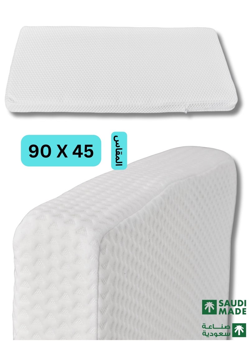 F.A.M.S - Baby Cot Mattress Extra Thick 10 cm 90 X 45 CM CLASSIC FOAM & Removable Washable Cover, Breathable, Toddler Baby Bed Mattress Saudi Made - Image 1
