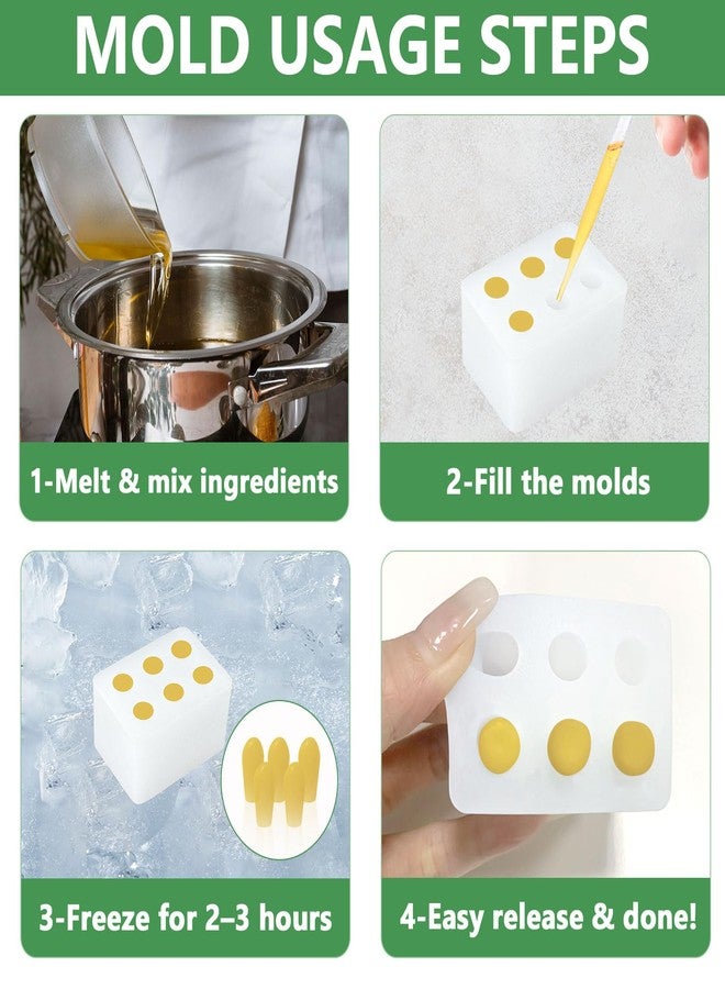 ICIMBI Reusable Suppository Molds Kit,2ML, Silicone Suppository Molds Kit Includes 4 Tray's, 10 Liquid Droppers - Image 3