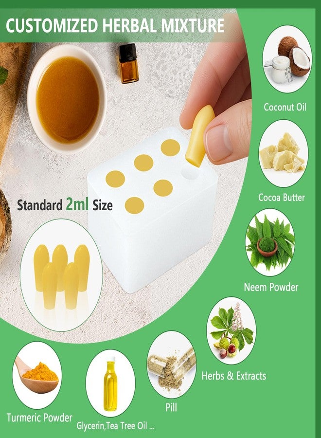 ICIMBI Reusable Suppository Molds Kit,2ML, Silicone Suppository Molds Kit Includes 4 Tray's, 10 Liquid Droppers - Image 2