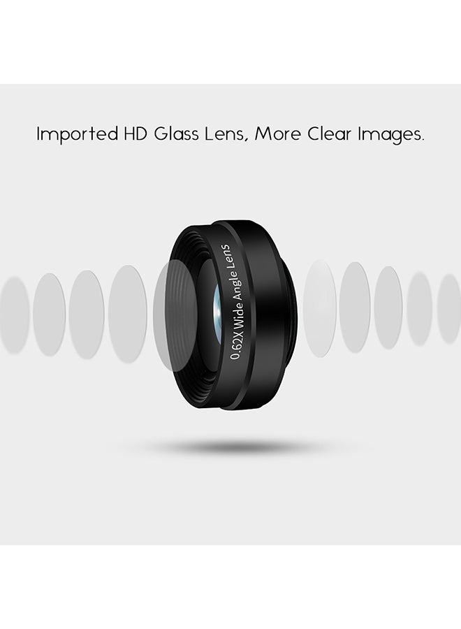 Loquat 3-In-1 Rotatable HD Phone Lens Black  - Image 4