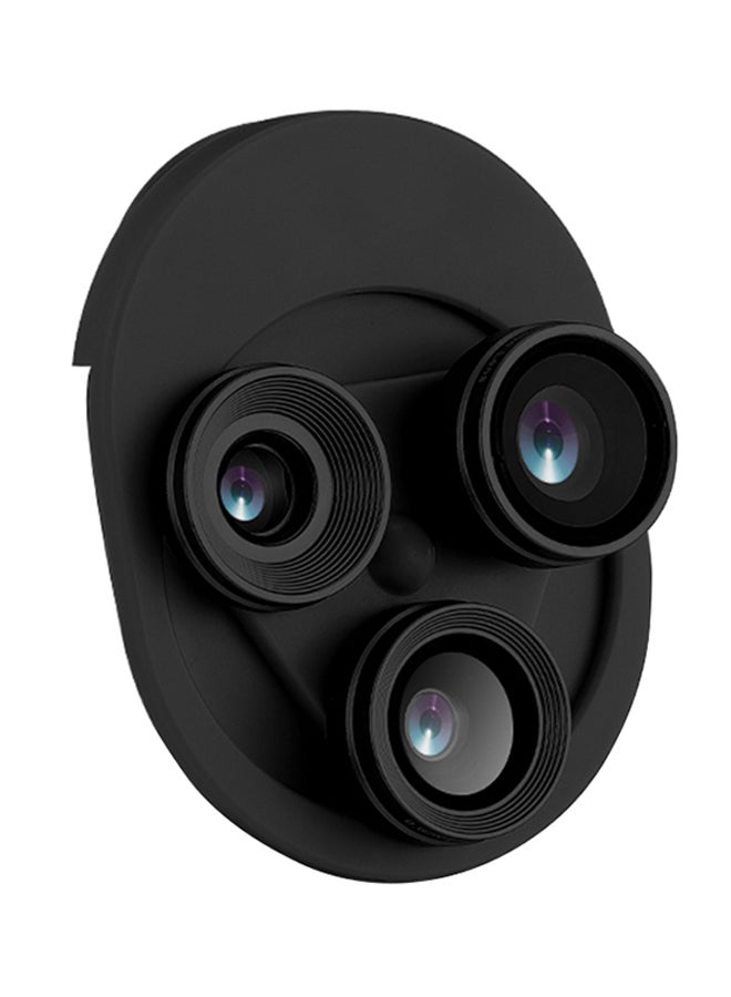 Loquat 3-In-1 Rotatable HD Phone Lens Black  - Image 1