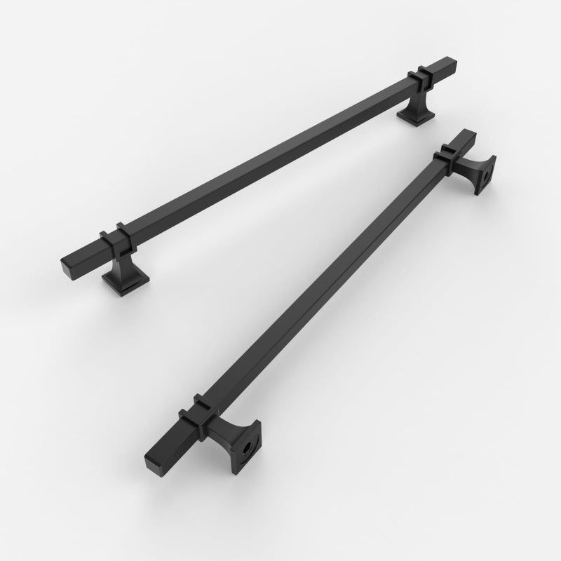9BUILD 10 Pack 126 Inch Cabinet Pulls Matte Black Handles Hardware for Kitchen Cabinets Wardrobe T Bar Pulls - Image 2