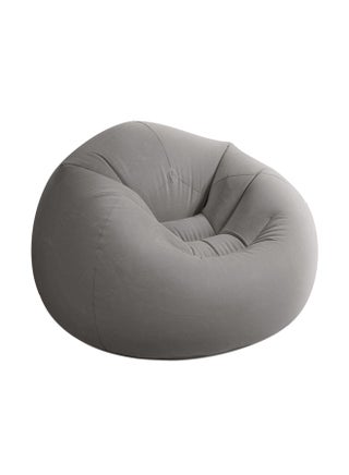 Beanless Bag Inflatable Lounge Chair Grey 114x114x71cm