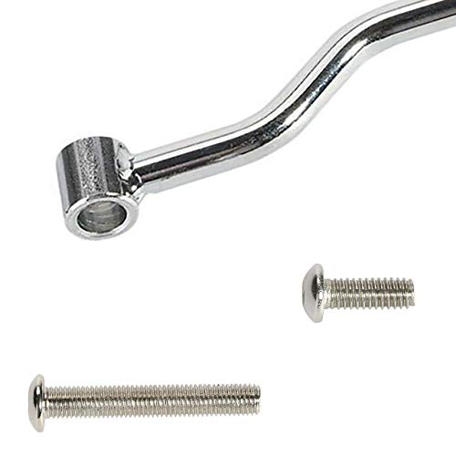 Yibid Heavy Steel Universal Motorcycles Saddle Bag Support Bracket Bars Mount Holder Replacement for/ Compatibility with Honda Suzuki Yamaha Kawasaki Boulevard C50 M50 Intruder Volusia VL800 (Chrome) - Image 4