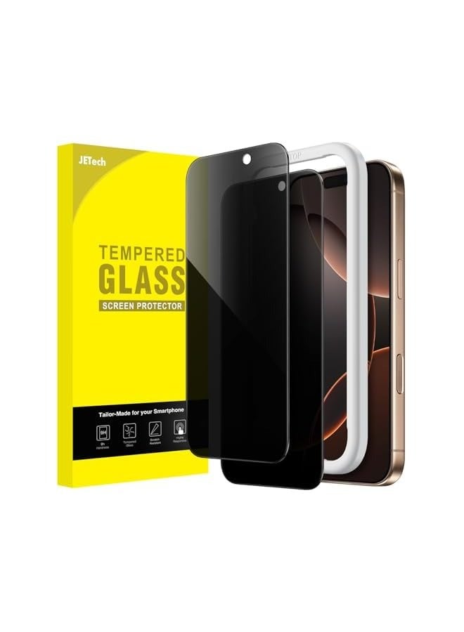 جي تيك واقي شاشة للخصوصية لهاتف iPhone 16 Pro Max مقاس 6.9 بوصة، طبقة من الزجاج المقوى مضاد للتجسس مع أداة تثبيت سهلة، عبوتان - Image 1