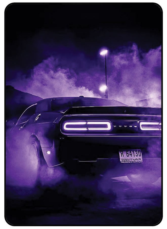 AMINA ALSHEBLI Protective Case Cover For Apple iPad Pro 12.9 Inch (2021) Purple Dodge  - Image 1