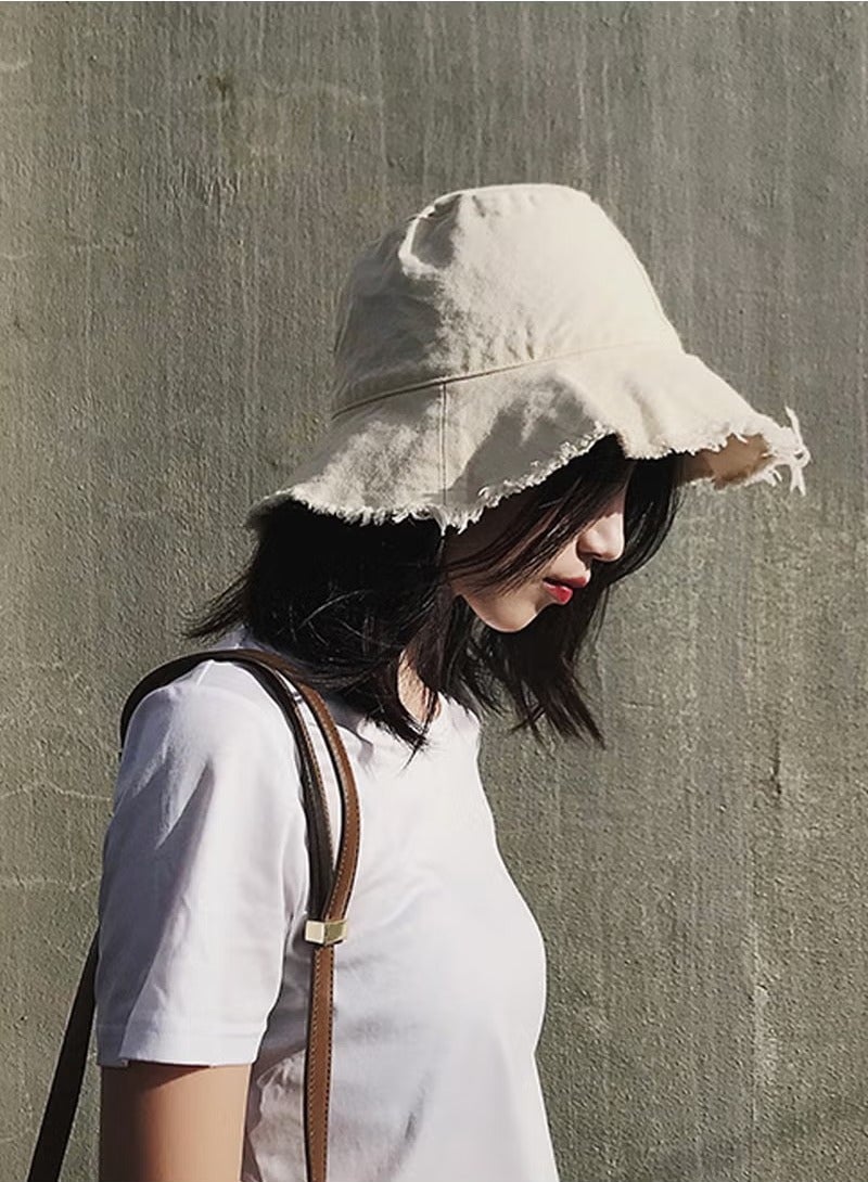 Women Casual Summer Bucket Hat Sun-Protection Beach Sun Cap Beach Vacation Travel Accessories - Image 5