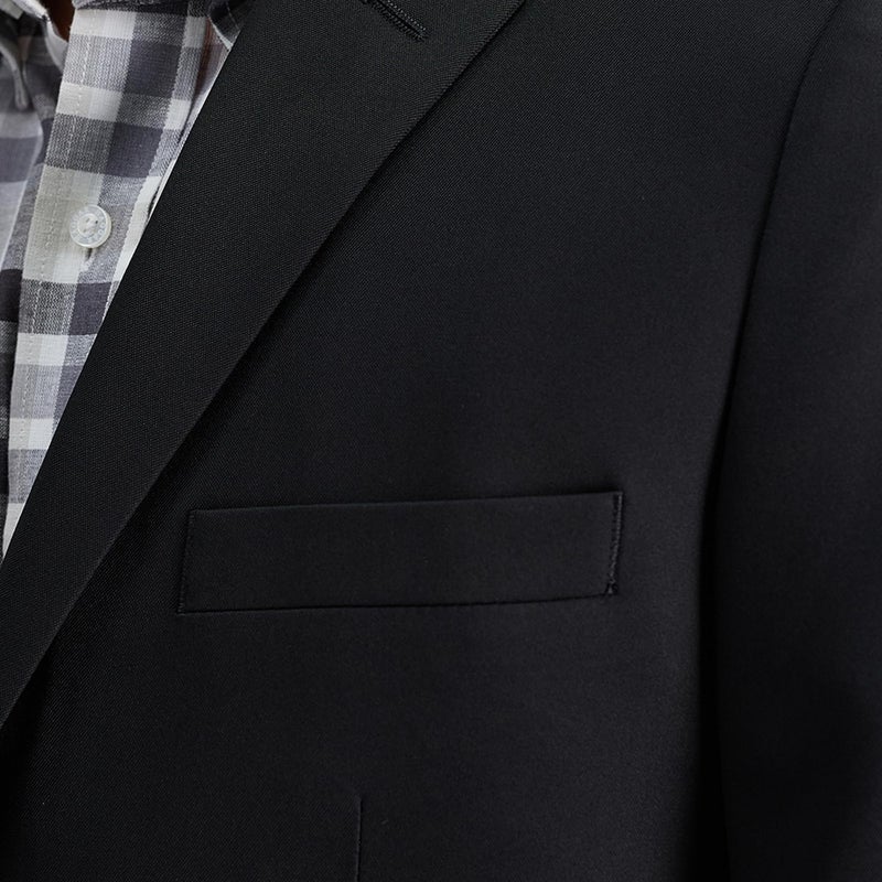 Haggar بدلة هاجر للرجال من سلسلة الأكتيف، جاكيت مصمم بملاءمة مخصصة، أسود، 46R - Image 3