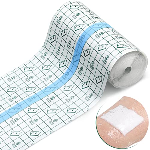 Anzailala Transparent Stretch Adhesive Bandage Clear Waterproof Bandages Dressing Tape for Shower Tattoos(15cm * 2 m) - Image 1