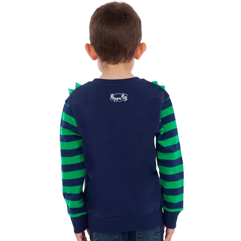 Peppa Pig Boys George Pig Sweatshirt Size 3T Blue - Image 5