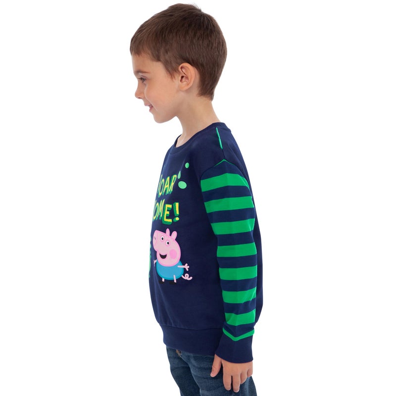 Peppa Pig Boys George Pig Sweatshirt Size 3T Blue - Image 4