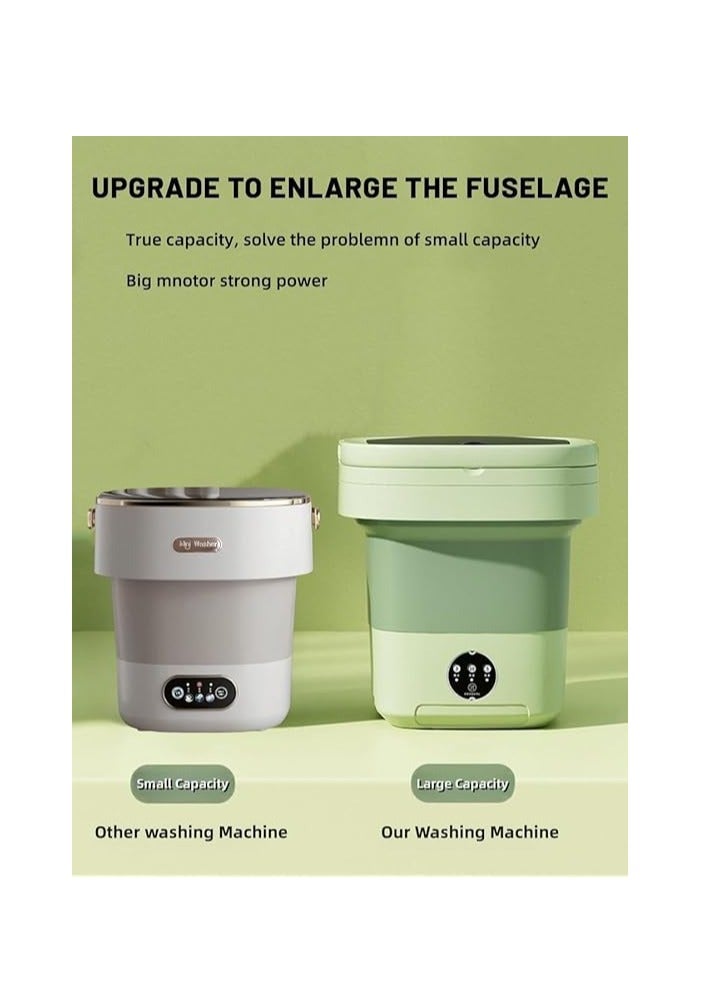 Portable Washing Machine, Mini Washer,11L Upgraded Large Capacity Foldable Washer.Deep Cleaning of Underwear, Baby Clothes and Other Small Clothes.Suitable for Apartments, Dormitories, Hotels. - Image 3