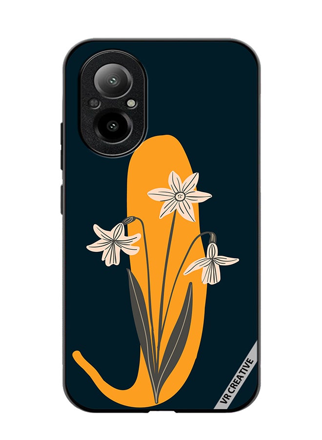 VR CREATIVE Protective Case Cover For Realme C67 4G Alphabet J Design Multicolour - Image 1