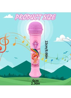 Y&D Microphone for Girls Karaoke Wireless Kids Girls' Bluetooth Party Music Toy Handheld Musical Age 5-10 Girls (Pink)  - Image 2