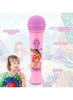 Y&D Microphone for Girls Karaoke Wireless Kids Girls' Bluetooth Party Music Toy Handheld Musical Age 5-10 Girls (Pink)  - Image 5