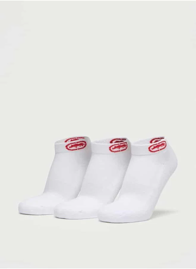 Ecko Unltd. Set of 3 - Ecko Unltd Logo Print Ankle Length Socks