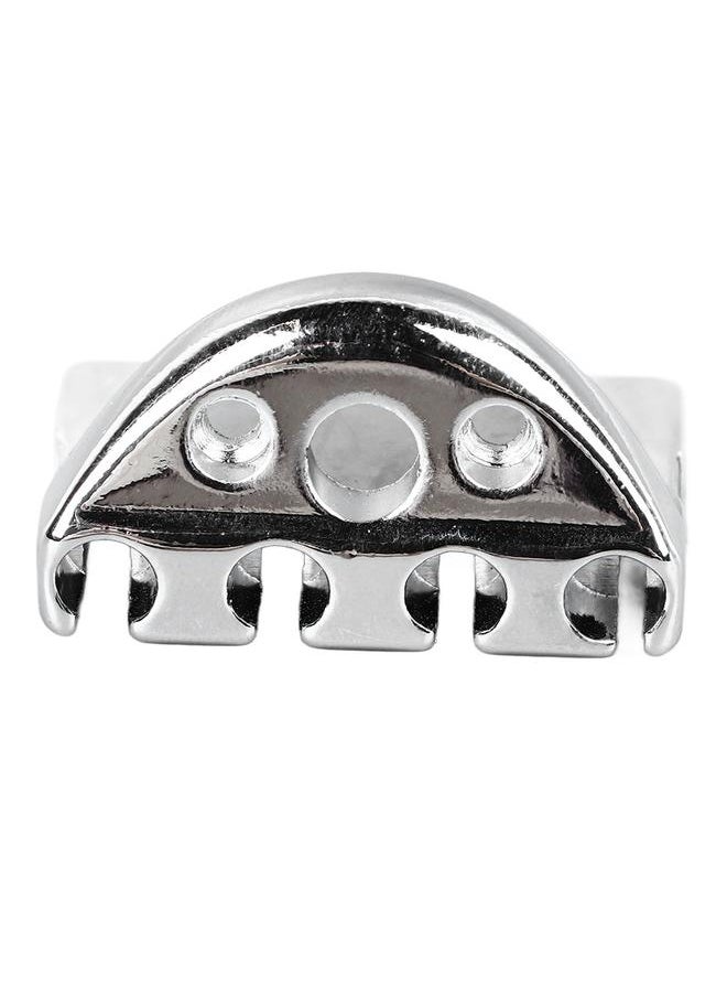Thoraya - Headless Bass String Lock Metal Portable Bass String Locking Nut for Performance Show 39mm Silver - Image 1