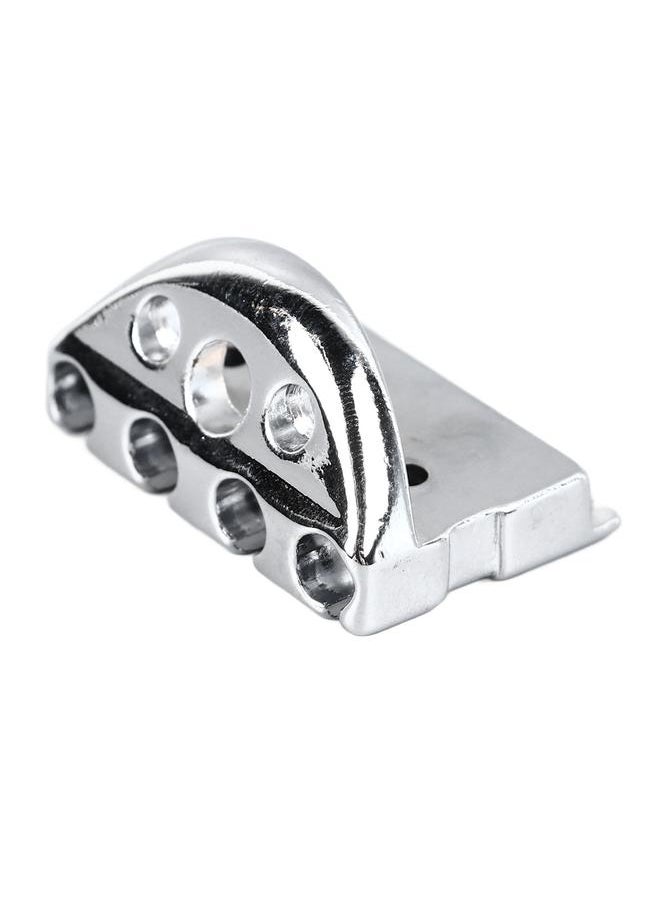 Thoraya - Headless Bass String Lock Metal Portable Bass String Locking Nut for Performance Show 39mm Silver - Image 1