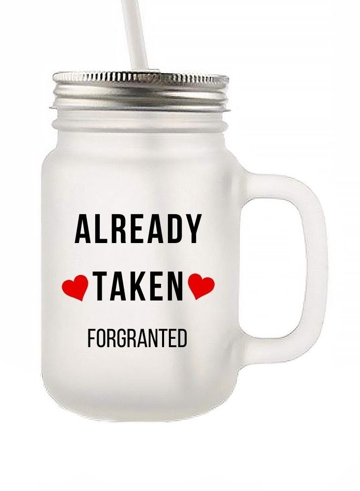 إم إي سي تم أخذها بالفعل للحصول على برطمان بلوري مطبوع عالي الجودة 12 أونصة - Image 1