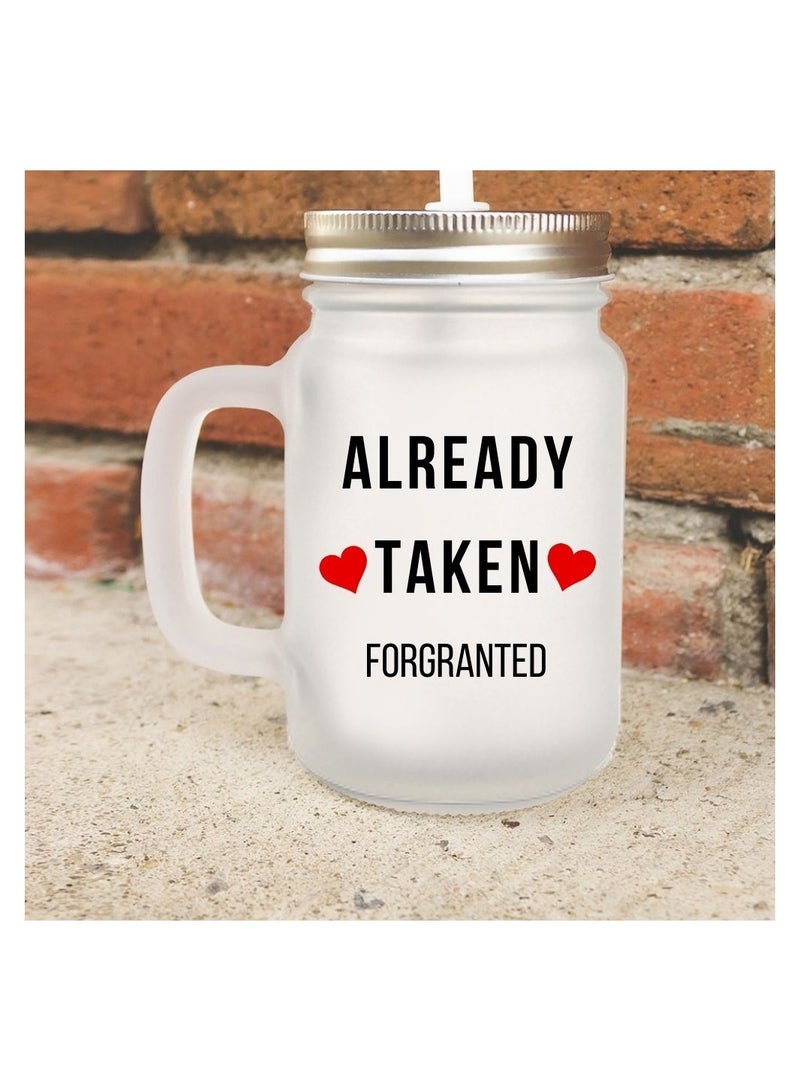 إم إي سي تم أخذها بالفعل للحصول على برطمان بلوري مطبوع عالي الجودة 12 أونصة - Image 2