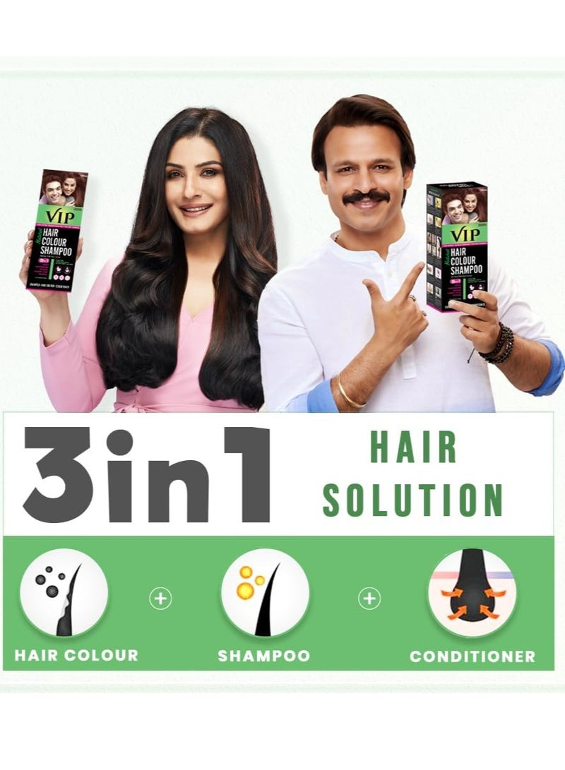 في آي بي شامبو طبيعي لتلوين الشعر بني 180 مل - Image 2