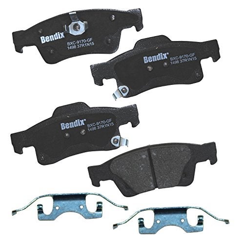 Bendix Priority1 CFC1498 Ceramic Rear Brake Pads for Dodge Durango 2022-2011, Jeep Grand Cherokee 2022-2011, Grand Cherokee WK 2022 - Image 1