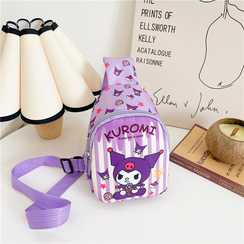 Children'S Bag Ins Korean Cartoon Chest Bag For Boys And Girls Lightweight Fashion Travel Crossbody Backpack - Image 1