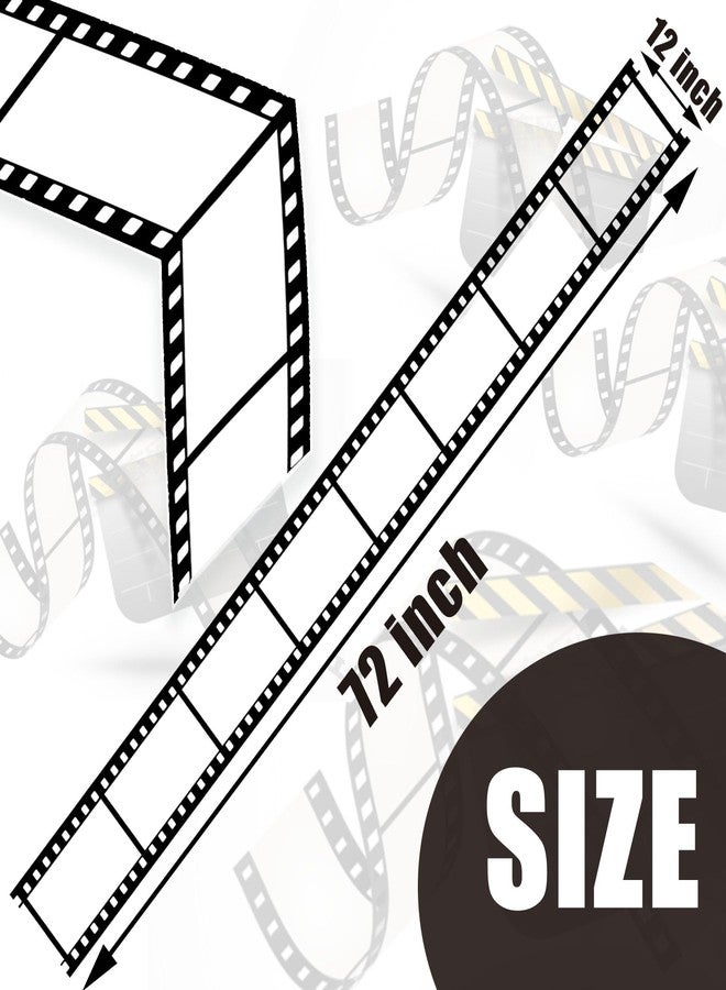 CupaPlay 2Ct Movie Night Party Table Runner - Movie Themed Birthday Party Supplies Decoration Tablecloth Home Decor Film Table Cloth(12 x 72 Inch) - Image 2