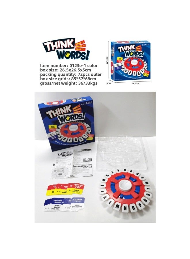 لعبة مجنونة، لعبة الكلمات الدوارة، لعبة الانفجارات، لعبة الطاولة الإنجليزية، بطاقات