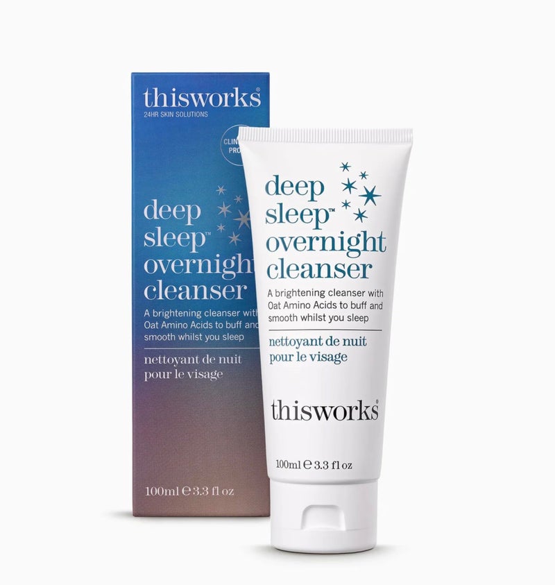 THISWORKS Deep Sleep Overnight Cleanser, with Oat Amino Acids & Hyaluronic Acid to Gently Exfoliate & Rehydrate, 100ml - Image 1
